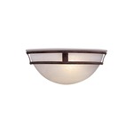 Pacifica Wall Light - Antique Bronze / Etched Marble