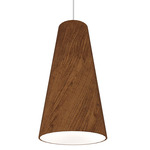Conical Tapered Pendant - Imbuia