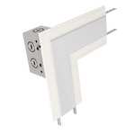 TruLine 1.6A L-Picture Dual Feed Power Channel Connector - White