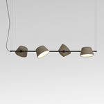 Tam Tam Linear Pendant - Black / Brown Grey