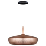 Clava Dine Pendant - Black / Brushed Copper