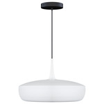 Clava Dine Pendant - Black / Matte White