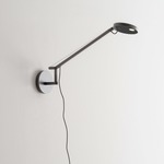 Demetra Micro Swing Arm Wall Light - Anthracite Grey