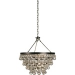 Bling Convertible Chandelier - Deep Patina Bronze / Crystal