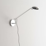 Demetra Micro Swing Arm Wall Light - White