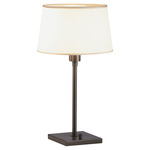 Real Simple Club Table Lamp - Dark Bronze / Snowflake Fabric