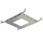 Amigo 3IN SQ New Construction Trimless Mounting Plate - Steel