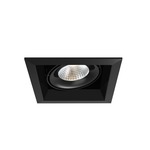 6IN LED Multiples Trim with Remodel Housing - Black Trim / Black Reflector