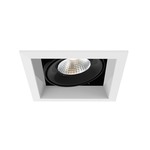 6IN LED Multiples Trim with Remodel Housing - White Trim / Black Reflector