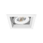 6IN LED Multiples Trim with Remodel Housing - White Trim / White Reflector