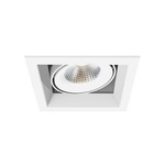 6IN LED Multiples Trim with Remodel Housing - White Trim / White Reflector