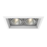 6IN PAR30 Halogen Multiples Trim with Remodel Housing - White Trim / White Reflector