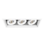 6IN LED Multiples Trim with Remodel Housing - White Trim / White Reflector