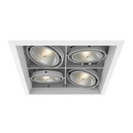 PAR30 2X2 Trim with Remodel Housing - White Trim / White Reflector