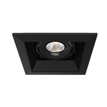 4IN LED Multiples Trim with Remodel Housing - Black Trim / Black Reflector