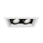 PAR20 Multiples Trim with Remodel Housing - White Trim / Black Reflector