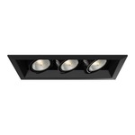 PAR20 Multiples Trim with Remodel Housing - Black Trim / Black Reflector