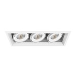 4IN LED Multiples Trim with Remodel Housing - White Trim / White Reflector