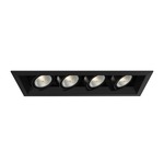 PAR20 Multiples Trim with Remodel Housing - Black Trim / Black Reflector