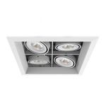 PAR20 LED 2X2 Trim with Remodel Housing - White Trim / White Reflector