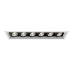 PAR20 Multiples Trim with Remodel Housing - White Trim / Black Reflector