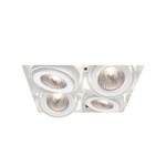 GU10 2X2 Trimless with Remodel Housing - White