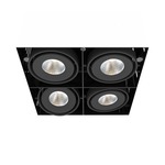 PAR20 LED 2X2 Trimless with Remodel Housing - Black