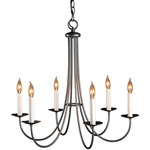 Simple Sweep Chandelier - Natural Iron