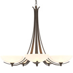 Aegis Chandelier - Bronze / Opal