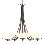 Aegis Chandelier - Natural Iron / Opal
