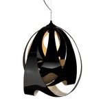 Goccia Pendant - Chrome / Jet