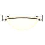 Moonband Ceiling Light - Natural Iron / Opal