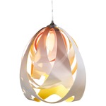 Goccia Pendant - Chrome / Fire