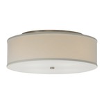 Mulberry Ceiling Light - Satin Nickel / White