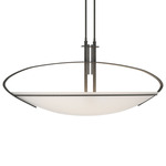 Mackintosh Oval Pendant - Natural Iron / Opal