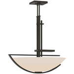 Ondrian Oval Pendant - Dark Smoke / Opal