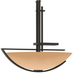 Ondrian Oval Pendant - Dark Smoke / Sand