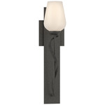 Flora Torch Wall Sconce - Natural Iron / Opal