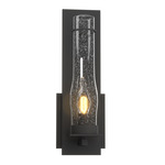 New Town Wall Sconce - Black / Seeded Clear