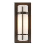 Banded with Bar Wall Sconce - Bronze / Opal