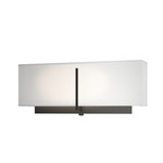 Exos Square Wall Sconce - Black / Natural Anna