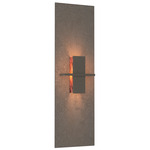 Aperture Vertical Wall Sconce - Dark Smoke / Topaz