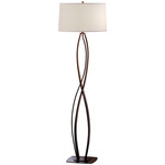 Almost Infinity Floor Lamp - Black / Natural Anna