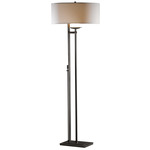 Rook Floor Lamp - Dark Smoke / Natural Anna