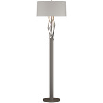 Brindille Floor Lamp - Dark Smoke / Flax