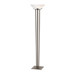 Taper Torchiere Floor Lamp - Bronze / Opal