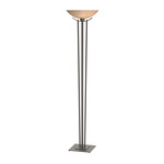 Taper Torchiere Floor Lamp - Dark Smoke / Sand