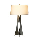 Moreau Tall Table Lamp - Dark Smoke / Flax