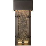 Ursa Outdoor Wall Sconce - Coastal Dark Smoke / Seeded Clear