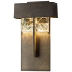 Shard Outdoor Wall Sconce - Coastal Dark Smoke / Clear with Shards